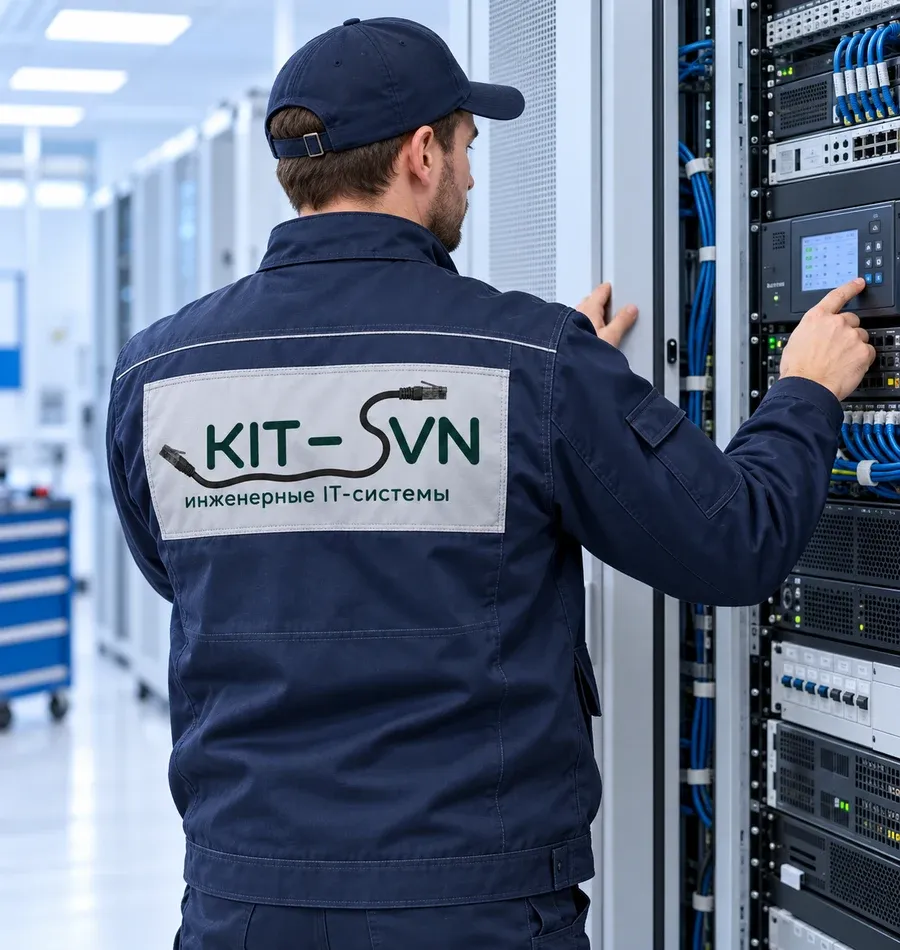 Мастер KIT-SVN настраивает оборудование